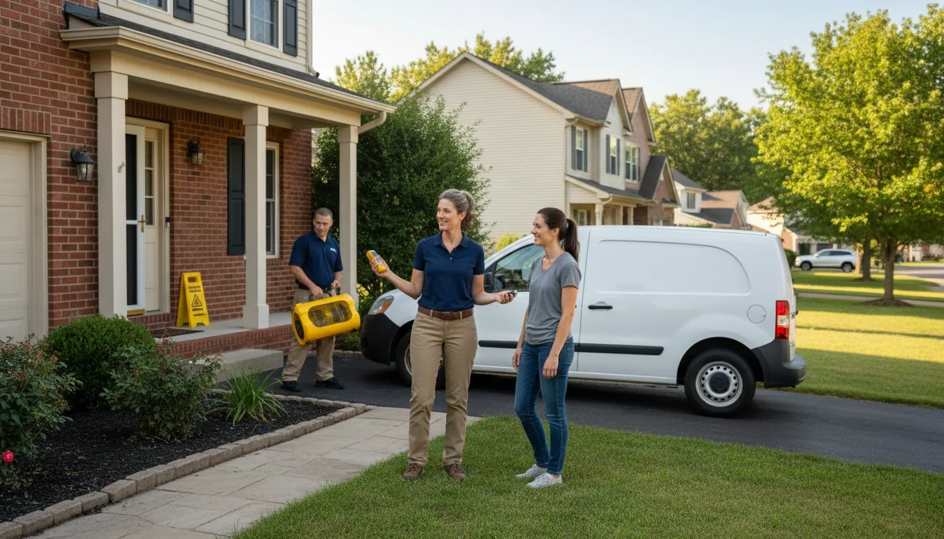 Residential water damage restoration in Oriska, ND